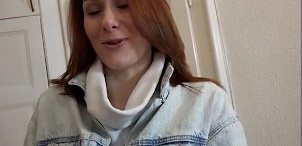  European redhead girl Alice Marshall pounded for money